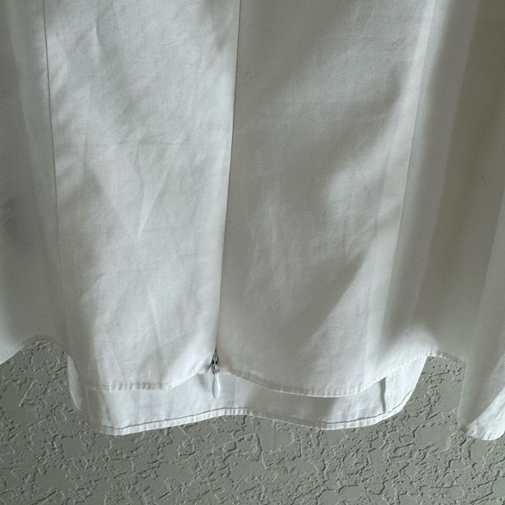 Vince White Square Neck Blouse Size 8 - Picture 10 of 14